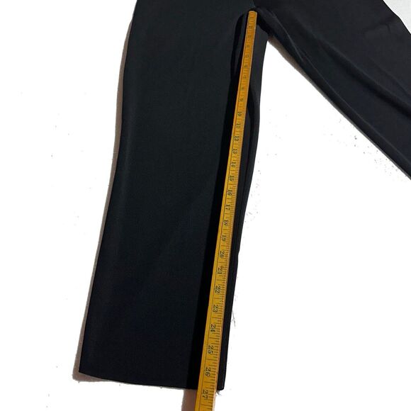 Exclusively MISOOK Size S ? M ? Petite Black Knit Pants High Waist Straight Leg - Picture 5 of 6